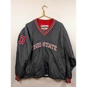 Champion Ohio State Pullover Windbreaker Jacket Men's Medium Nylon